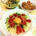 馬堀海岸's cooksnap of when they made 納豆とトマトの冷製パスタ.