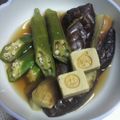 みあ's cooksnap of when they made オクラ、ナス、厚揚げの炊いたん.
