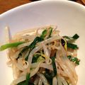 ほのぼのごはん's cooksnap of when they made アサリダシダで もやしとニラのナムル.