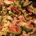 unitedtami's cooksnap of when they made 絶品*トマトとスパムのゴーヤチャンプル.
