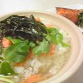 papikun's cooksnap of when they made 飲んだ〆にも！鮭でダシ茶漬け.