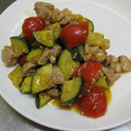 休憩中♪'s cooksnap of when they made ズッキーニとプチトマトのゴマ炒め☆.