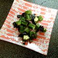 ひよのパパ's cooksnap of when they made お弁当おかず☆オクラの海苔和え.