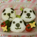 赤い電話's cooksnap of when they made 簡単♫ わんわんおにぎり キャラ弁.