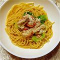 ma___111's cooksnap of when they made カニとレタスのスープパスタ.