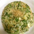 た～ふじん's cooksnap of when they made 節約！簡単！おかひじきの翡翠チャーハン.