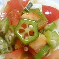 ♡のんちゃ♡♡'s cooksnap of when they made とまツナおくらぶっかけ冷し麺.