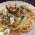 ぷしゆさん's cooksnap of when they made ハマるパスタ♥簡単！ツナ長ネギ和風パスタ.