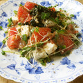 しのばぁたん's cooksnap of when they made ゴーヤの豆腐とトマトの梅おかか和え♪.