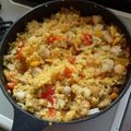 kaorin1030's cooksnap of when they made シーフードミックスde簡単♡魚介パエリア.