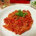 ゆるもふ's cooksnap of when they made 豆乳でキムチクリームスパゲティ.