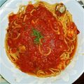 ゆう餌付け中's cooksnap of when they made ごちそう！だけど節約！ペスカトーレパスタ.