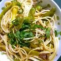 あきなおんちゅ's cooksnap of when they made 豚ロースとシシトウの梅醤油パスタ.