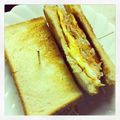 abc☆'s cooksnap of when they made 喫茶店風♪　たまごトーストサンドイッチ.