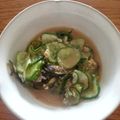 kanahana's cooksnap of when they made そうめんはこれ☆茄子と胡瓜のゴマ味噌だれ.