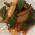 よしえうさぎ's cooksnap of when they made 玉ねぎとピーマンのカレーケチャップ炒め.
