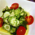 25250025's cooksnap of when they made 簡単♪ワカメときゅうりの酢の物サラダ.