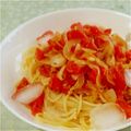 渋谷お饅頭コンバット's cooksnap of when they made スパムとトマトの冷製パスタ弁当.