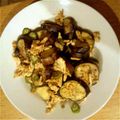 naommmi's cooksnap of when they made 挽肉、茄子、オクラの生姜味噌炒め.