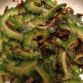 団ママ's cooksnap of when they made 茗荷とゴーヤの梅肉あえ.