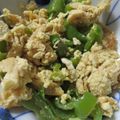 ダブルおさかな's cooksnap of when they made 時短！ピーマンと油あげの炒り卵★副菜に.