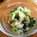 みるくママ0406's cooksnap of when they made 焼き茄子とモロヘイヤのマスタードナムル.