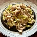 pali's cooksnap of when they made 豚こまとキャベツの粒マスマヨソテー.
