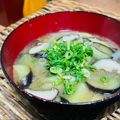 料理男子部🍻's cooksnap of when they made 茄子と椎茸(夏は素麺入れて）お味噌汁♪.