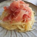 あずちもも's cooksnap of when they made クリームチーズと生ハムのパスタ.