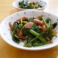 夏の記念日's cooksnap of when they made ウインナーと空心菜のスタミナ炒め.
