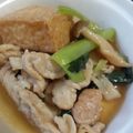 みい５２１２'s cooksnap of when they made 生揚げと豚肉と小松菜のピリ辛炒め.