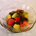 龍青空ママ's cooksnap of when they made アボカドとワカメのごまドレあえ.