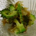 cottonchu's cooksnap of when they made ゴーヤの梅おかか和え.