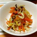 もり公's cooksnap of when they made えのきの酢の物サラダ.
