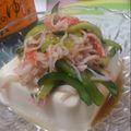 mimixangel's cooksnap of when they made きゅうりとカニカマ冷奴.
