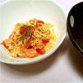 yamareo's cooksnap of when they made ☆トマトとバジルのスクランブルエッグ☆.