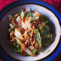 たっきー☆'s cooksnap of when they made 簡単☆包丁いらずのたっぷりレタス炒め.