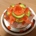 あけっくま's cooksnap of when they made 特別な日のケーキ寿司！誕生日・記念日.