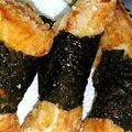 kaeかえちゃん's cooksnap of when they made ささみ海苔巻き・薬味ソース添え.
