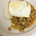 わさびジンジャー's cooksnap of when they made 鶏肉の和風ガパオご飯.