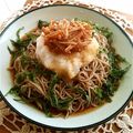 ルリナ's cooksnap of when they made 手作りなめ茸おろし蕎麦.