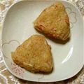 ma___111's cooksnap of when they made ピンクのおにぎり♡カニカマ明太マヨ♫.