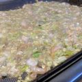 ＊ちぃのこ＊'s cooksnap of when they made 簡単！家族に評判の塩もんじゃ焼き.