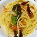wfeno's cooksnap of when they made 揚げ茄子とパンチェッタとトマトのパスタ.