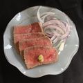 woodyco's cooksnap of when they made 炊飯器で簡単！ローストビーフ♡.