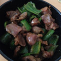 mihonakari's cooksnap of when they made 砂ズリとピーマンの柚子こしょう炒め.