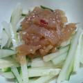プゥたﾝCHU's cooksnap of when they made キュウリと中華くらげの和え物.
