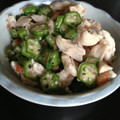 ♪Aya's cooksnap of when they made オクラと鶏ささみの梅風味和え.