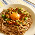Marrietty's cooksnap of when they made ぶっかけ納豆卵☆蕎麦バージョン.