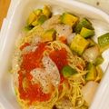 hinatatsu's cooksnap of when they made ホタテとアボカドの冷製パスタ♪イクラ乗せ.